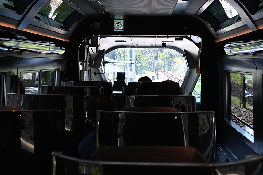 サフィール踊り子の車内