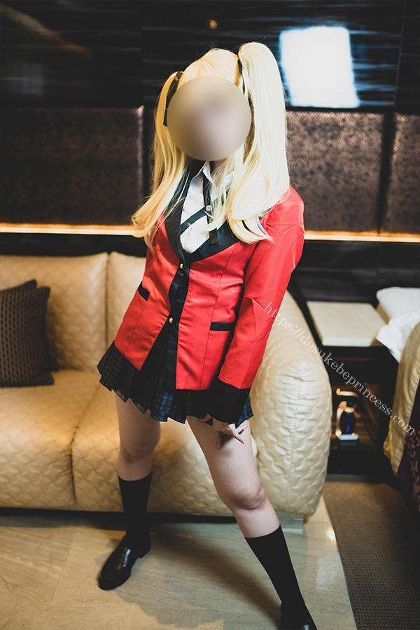 ラブホテルで賭けグルイ早乙女芽亜里コスプレをするコスプレイヤー