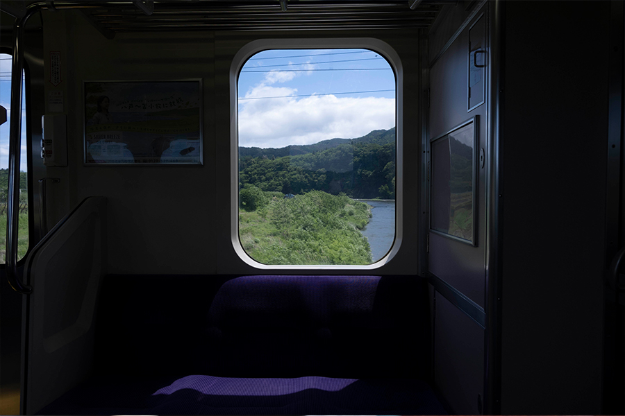 IGRいわて銀河鉄道の車内