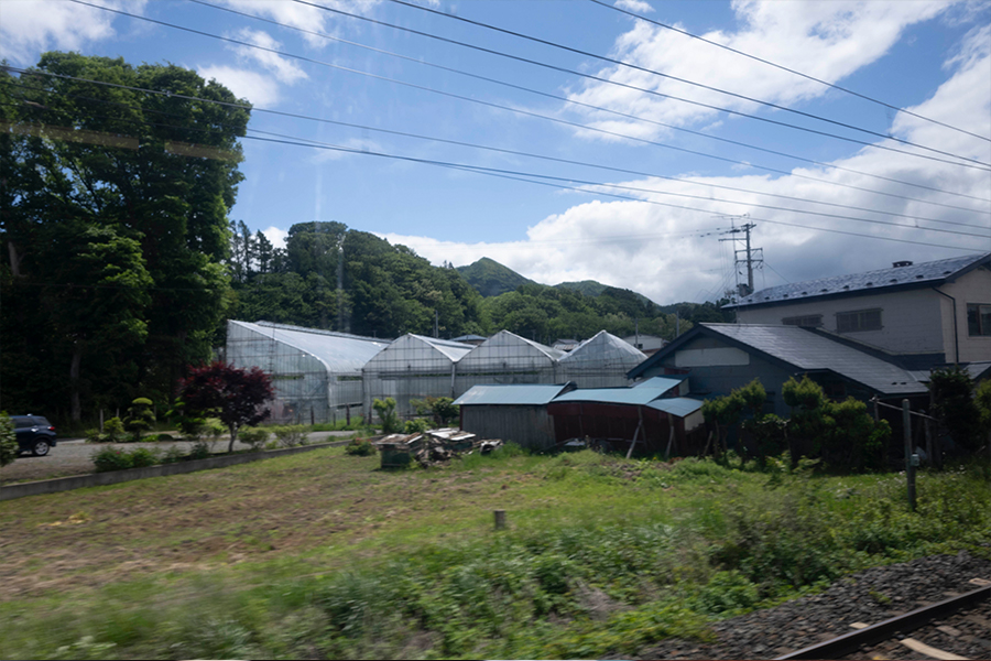 IGRいわて銀河鉄道の車窓