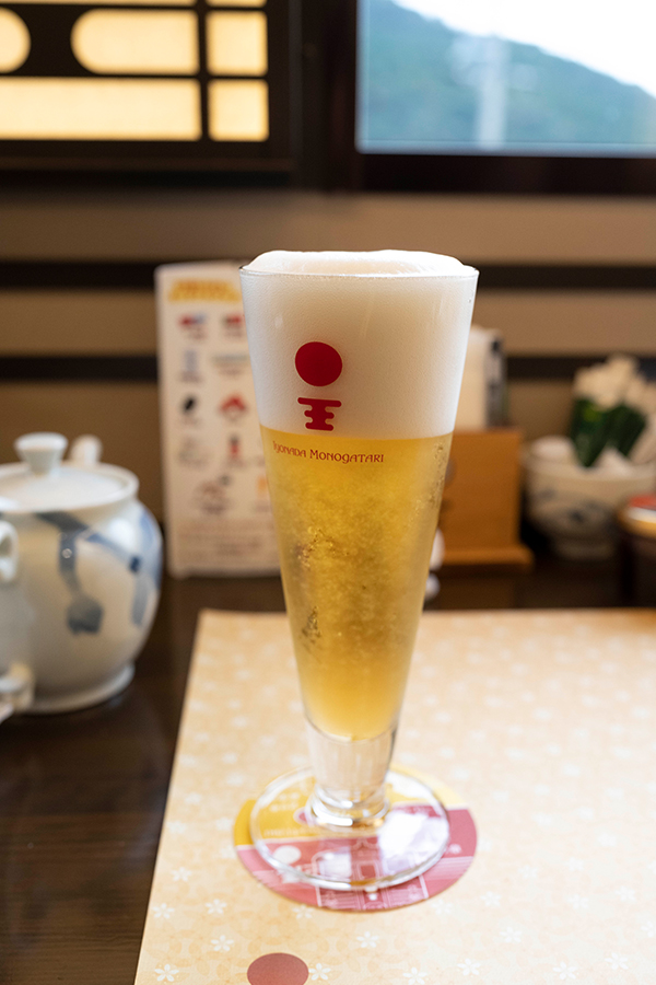 伊予灘ものがたりで提供されるビール