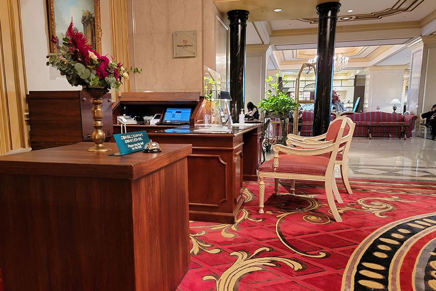 リーガロイヤルホテル東京のフロント