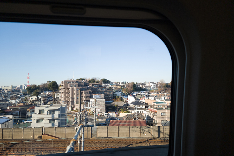 北陸新幹線の車窓