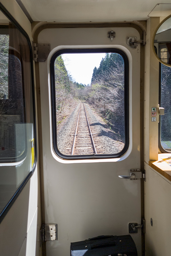 秋田内陸縦貫鉄道の車内
