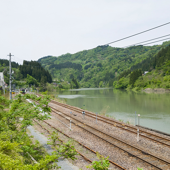 只見線只見駅の周辺