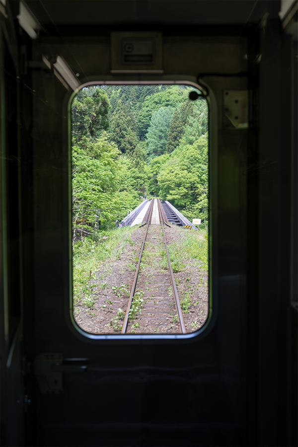 只見線の車窓からの景色