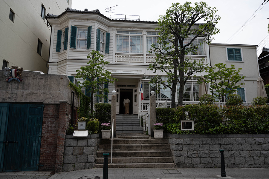 神戸北野にあるレストラン ラ メゾン ドゥ グラシアニ神戸北野